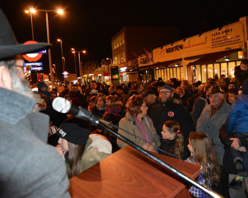 Gants Hill Chanukah Lighting 2014